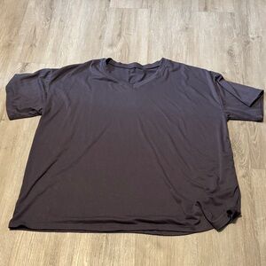 Classic Dark Gray V-Neck Short Sleeve Tee